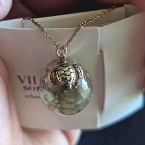 Sea Turtle Sea Water Necklace